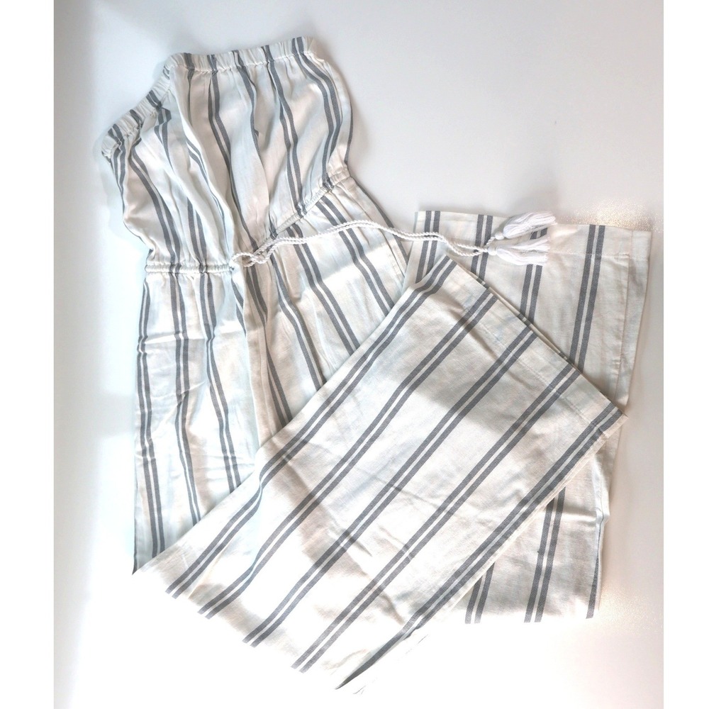 Goa Beachwear by Japna Striped Wide Leg Jumpsuit Women's Large